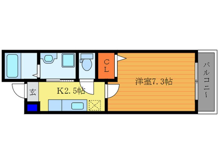 ノ－ブルコ－ト万寿寺の物件間取画像