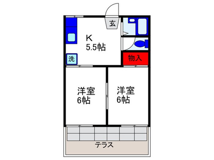 トネサニ－ハイツWESTの物件間取画像