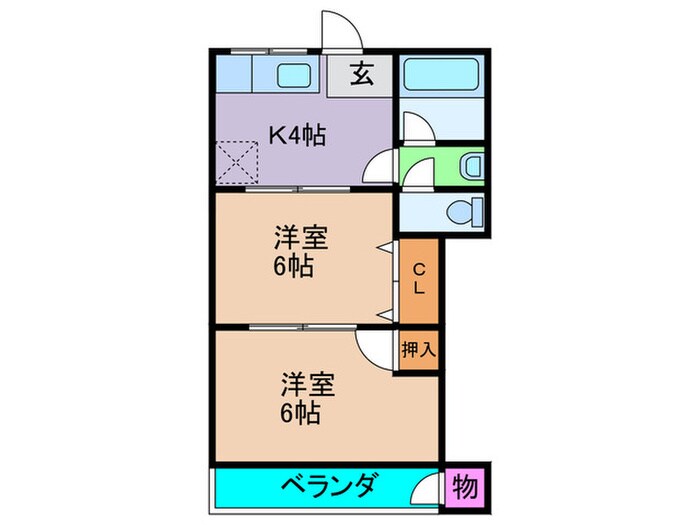 元町マンションの物件間取画像