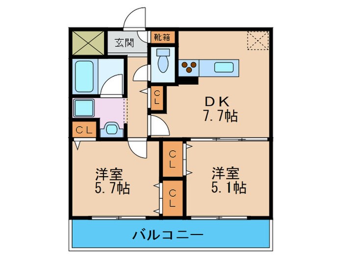 アルグラッド吉野の物件間取画像