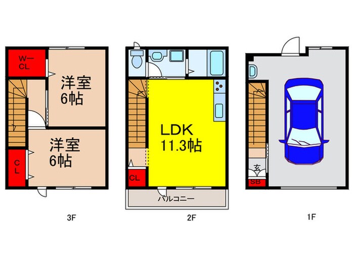 La Luce OSAKA Ovestの物件間取画像
