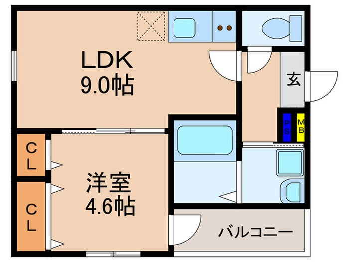 仮)ﾌｼﾞﾊﾟﾚｽだいどう豊里Ⅲ番館の物件間取画像