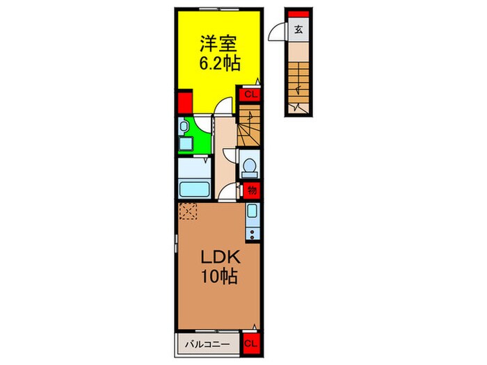 グリーンの物件間取画像