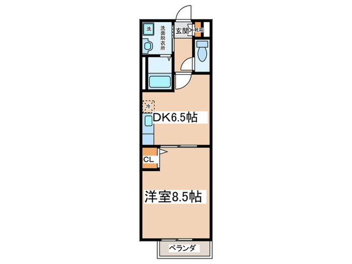 ハ－モニ－メゾン国分町の物件間取画像