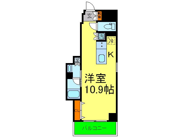 レジディア神戸磯上の物件間取画像