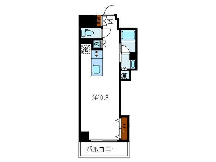 レジディア神戸磯上の物件間取画像