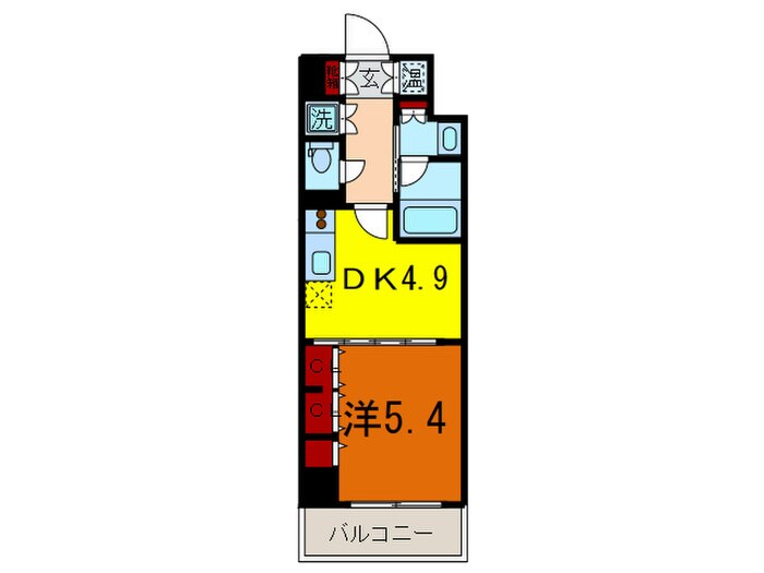 レジディア神戸磯上の物件間取画像