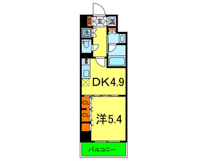 レジディア神戸磯上の物件間取画像