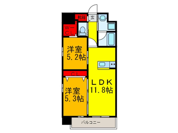 GrandPaseo southの物件間取画像