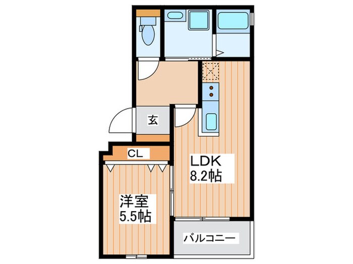 レユシール垣内町の物件間取画像