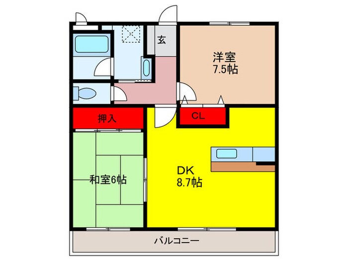 ソレーユ関西の物件間取画像