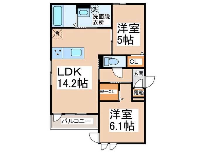 Passaro Grande墨江EASTの物件間取画像