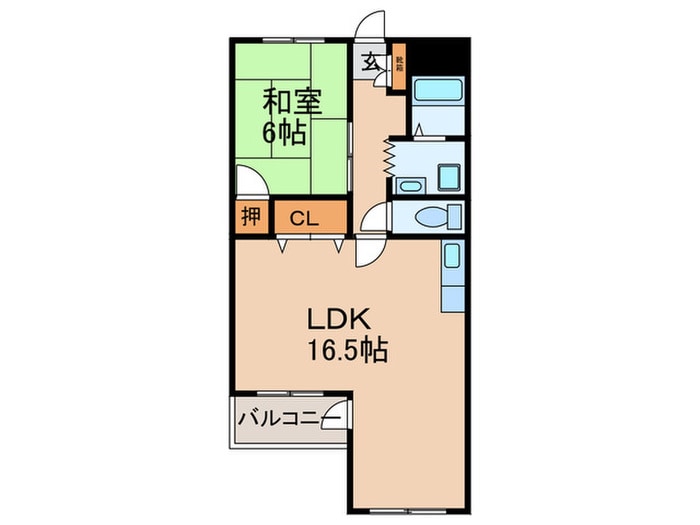 田守コーポハルの物件間取画像