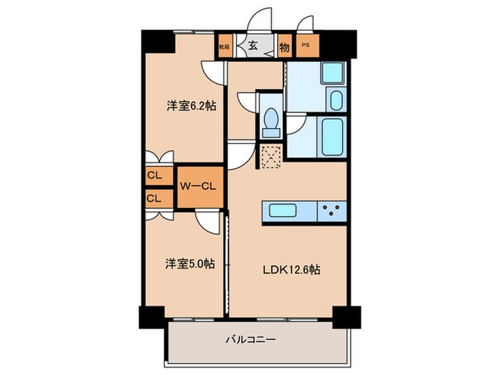 グランドレッセ今里の物件間取画像