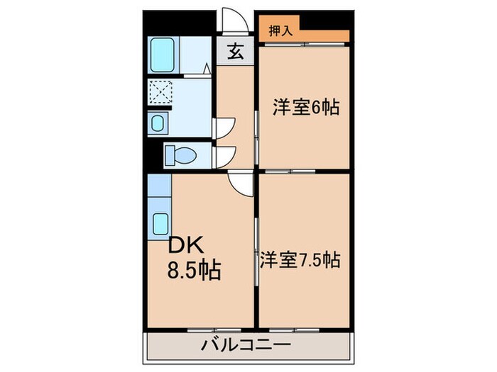 壱番館の物件間取画像