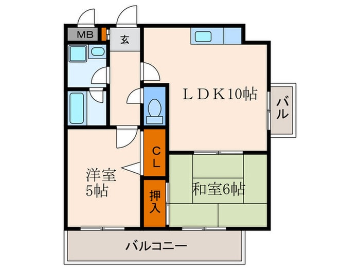 リズロン尼崎の物件間取画像