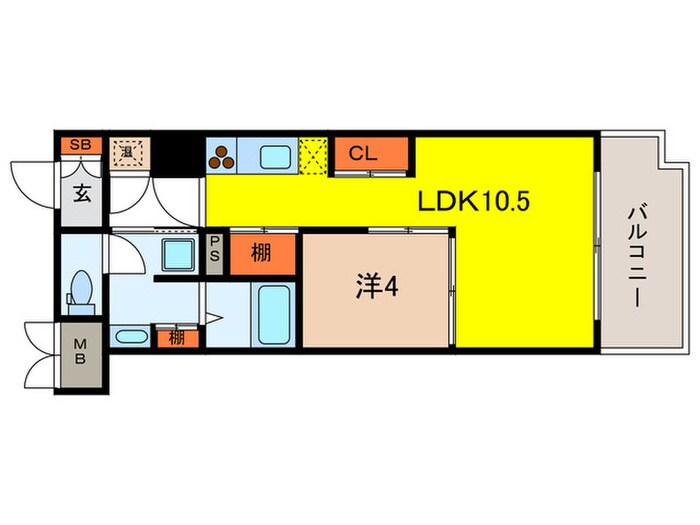 フォアクレージュ御影の物件間取画像