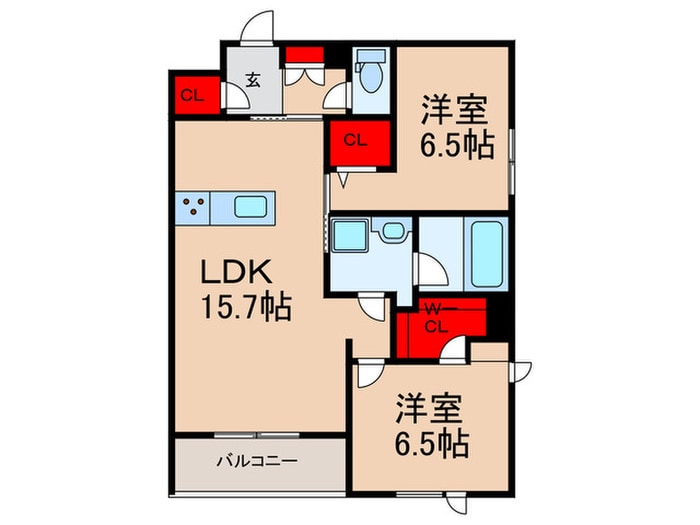 シャーメゾン箕面ひゅうがやぶの物件間取画像