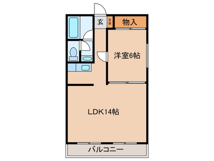 藤ヶ丘ハイツの物件間取画像