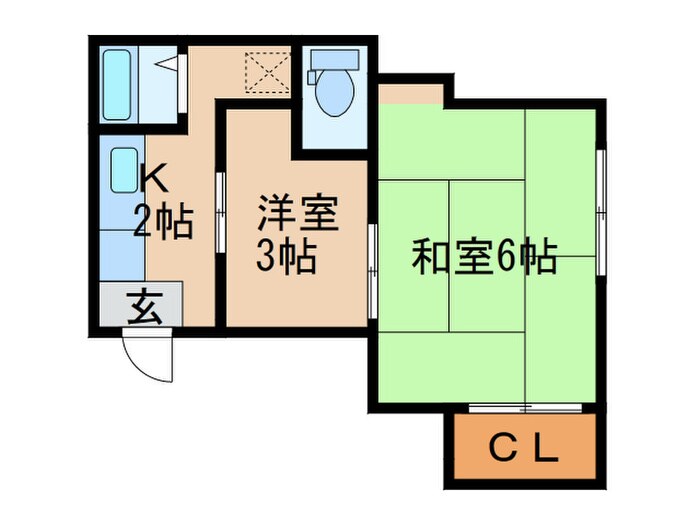 弘マンションの物件間取画像