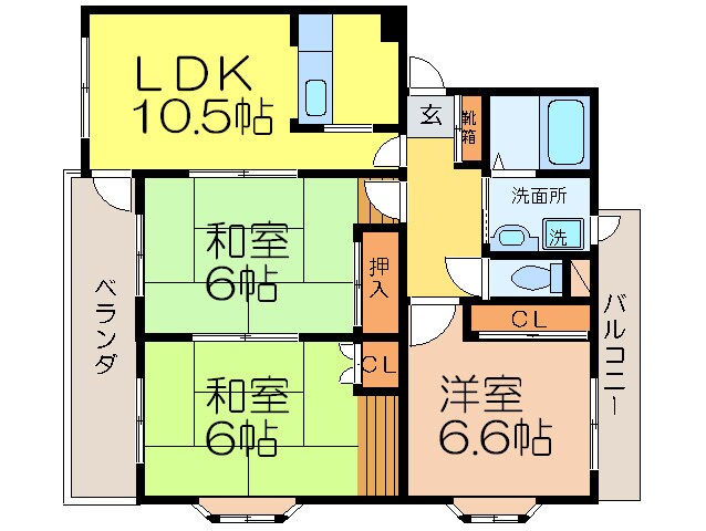 小林マンションの物件間取画像