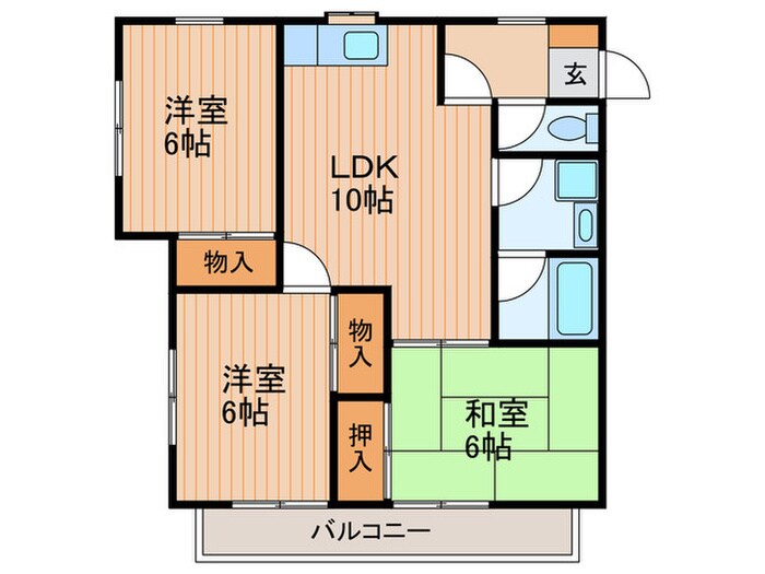 ストークレスト稲田　Ａ棟の物件間取画像