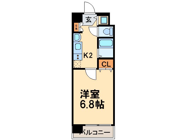 プレサンス京都三条響洛(605)の物件間取画像