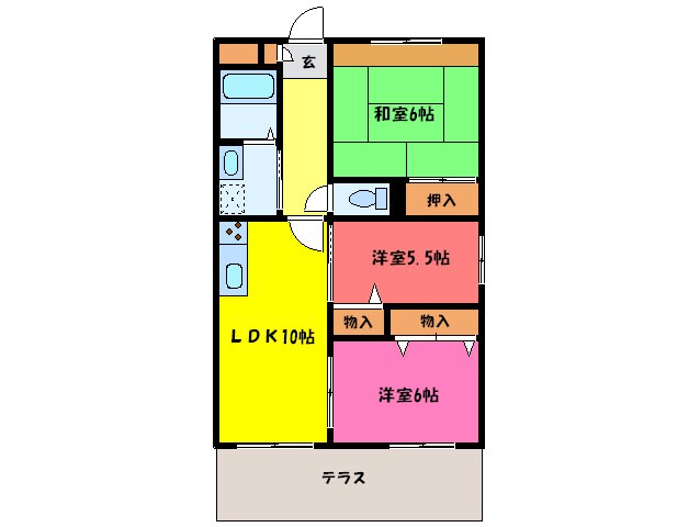 メゾン・エノシマの物件間取画像