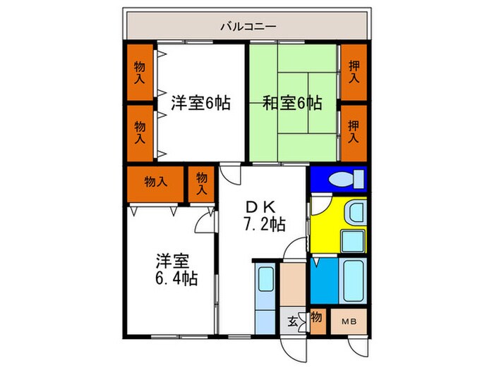 物件間取画像
