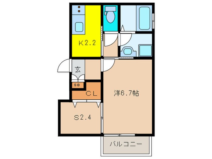 クレインビル小戸の物件間取画像