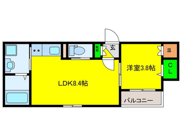 GRANDIR七道Blis　Courtの物件間取画像