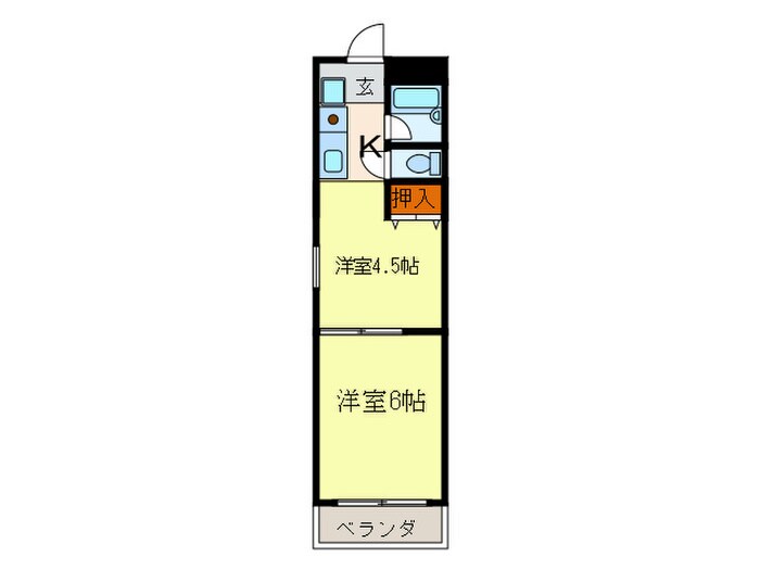 レクイエ紫竹の物件間取画像