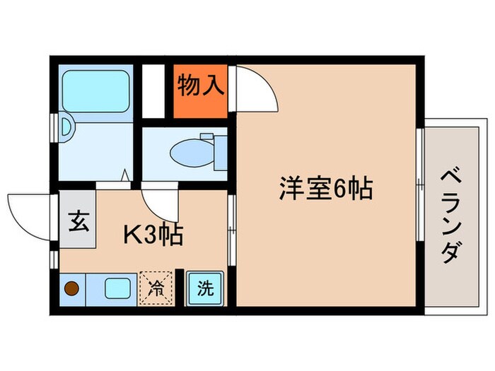 ドミ－ル若葉の物件間取画像