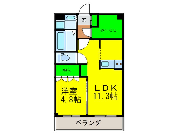 コンフォースマンテンレジデンスの物件間取画像