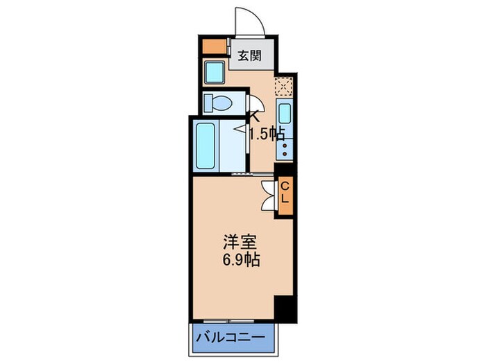 ル・パルトネール梅田北(603)の物件間取画像