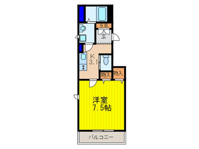 ルミエール和泉式部の物件間取画像