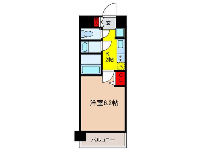 プレサンス庄内ブレイシス(805)の物件間取画像