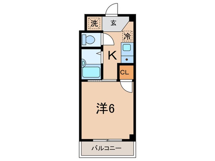 シングルマンション二見の物件間取画像