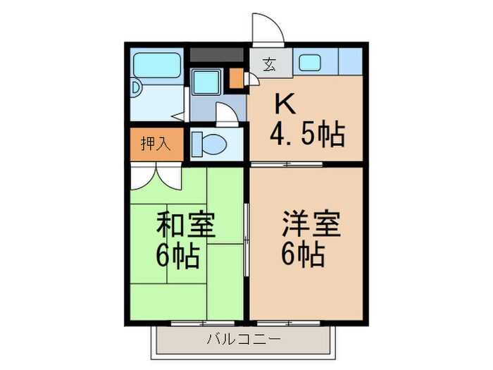 江川マンションの物件間取画像