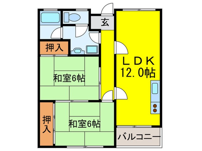 第３清涼マンションの物件間取画像