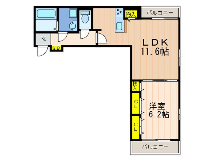 ブローテの物件間取画像