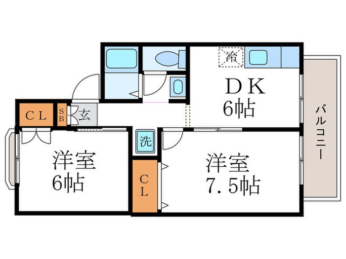 セジュ－ルワイの物件間取画像