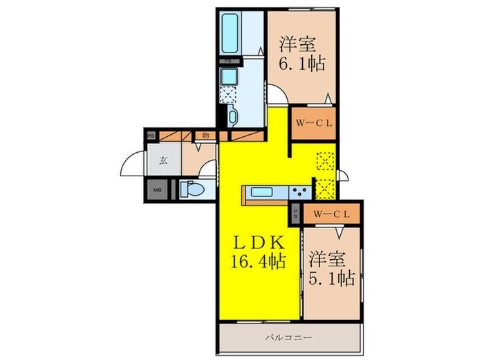 D-residence島本町桜井の物件間取画像