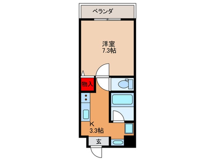 クレイン守口の物件間取画像