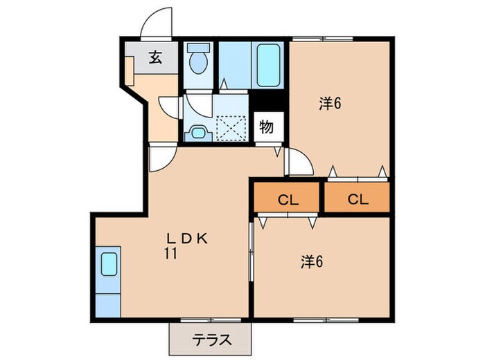 コートヤードⅡの物件間取画像