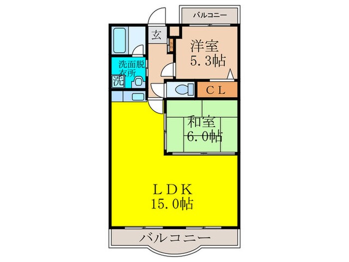 レジデンス五月ヶ丘の物件間取画像