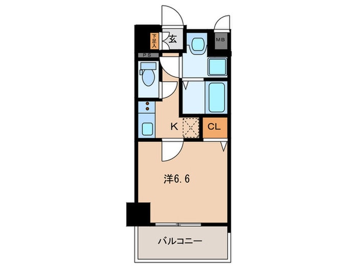 ﾌﾟﾚｻﾝｽ神戸元町ミューズ(1003)の物件間取画像