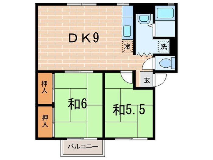 シャネル大原の物件間取画像