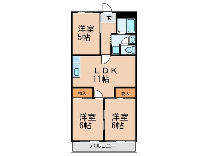 ハイム太子堂の物件間取画像