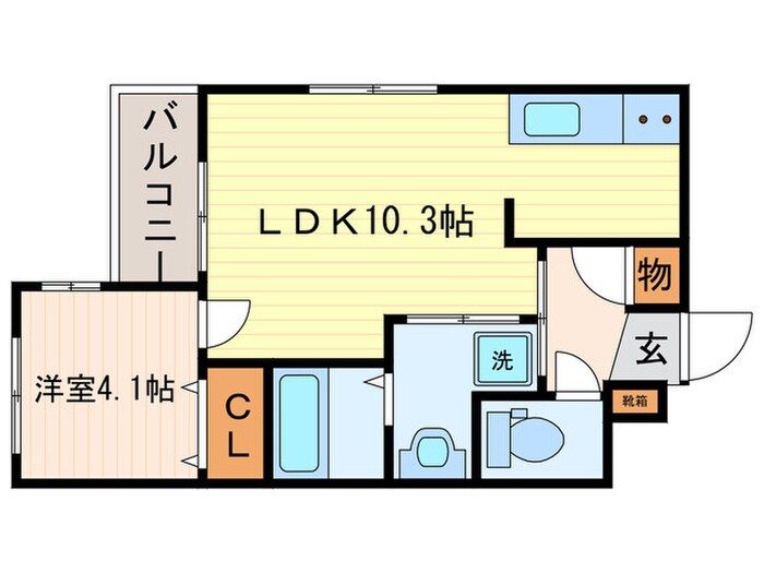 カサベルデ桂川の物件間取画像